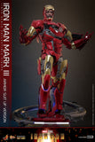 PRE - ORDER: Hot Toys Marvel Comics Iron Man Mark III (Armor Suit Up Version) Sixth Scale Figure - collectorzown