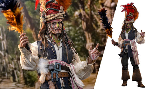 PRE - ORDER: Hot Toys Pirates of the Caribbean: Dead Man’s Chest Pelegostos Chief Jack Sparrow Sixth Scale Figure - collectorzown