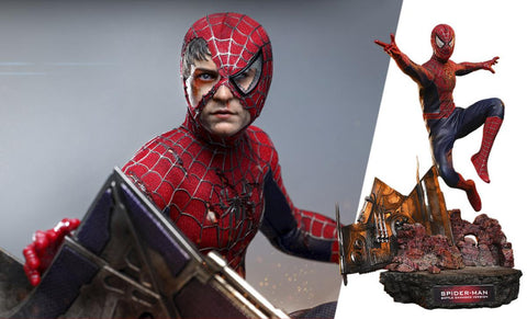PRE - ORDER: Hot Toys Spider - Man: Spider - Man (Battle Damaged Version) Sixth Scale Figure - collectorzown