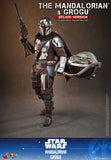 PRE - ORDER: Hot Toys Star Wars The Mandalorian and Grogu (Deluxe Version) Sixth Scale Figure Set - collectorzown