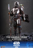PRE - ORDER: Hot Toys Star Wars The Mandalorian and Grogu Sixth Scale Figure Set - collectorzown