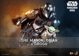 PRE - ORDER: Hot Toys Star Wars The Mandalorian and Grogu Sixth Scale Figure Set - collectorzown