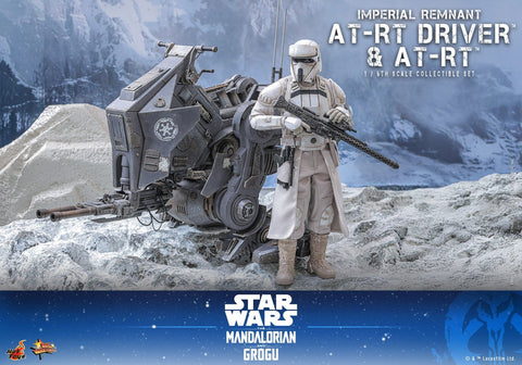 PRE - ORDER: Hot Toys Star Wars: The Mandalorian & Grogu Imperial Remnant AT - RT Driver and AT - RT Sixth Scale Figure Set - collectorzown