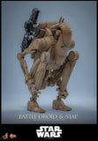 PRE - ORDER: Hot Toys Star Wars: The Phantom Menace Battle Droid & STAP Sixth Scale Figure - collectorzown