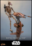 PRE - ORDER: Hot Toys Star Wars: The Phantom Menace Battle Droid & STAP Sixth Scale Figure - collectorzown