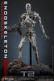 PRE - ORDER: Hot Toys Terminator 2: Judgment Day T - 800 Endoskeleton (Battle Damaged Version) Sixth Scale Figure - collectorzown