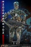 PRE - ORDER: Hot Toys Terminator 2: Judgment Day T - 800 Endoskeleton (Battle Damaged Version) Sixth Scale Figure - collectorzown