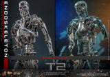 PRE - ORDER: Hot Toys Terminator 2: Judgment Day T - 800 Endoskeleton (Battle Damaged Version) Sixth Scale Figure - collectorzown