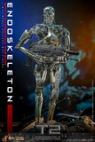 PRE - ORDER: Hot Toys Terminator 2: Judgment Day T - 800 Endoskeleton (Battle Damaged Version) Sixth Scale Figure - collectorzown