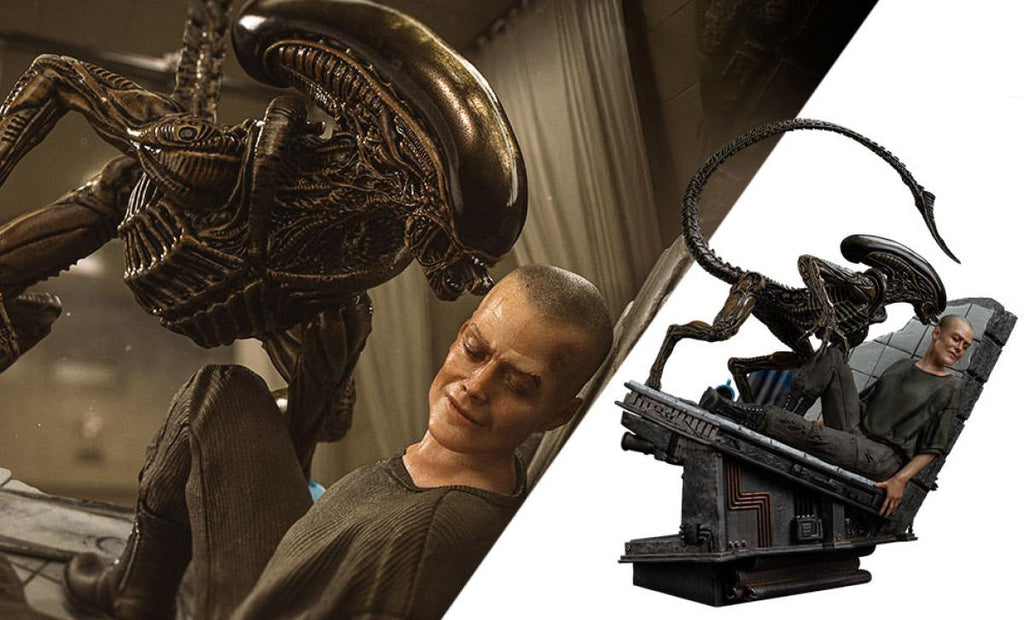 Iron Studios Alien 3 Ellen Ripley & Dog Alien Art Scale 1/10 Statue