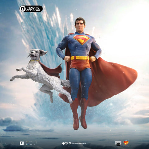 PRE - ORDER: Iron Studios DC Comics Superman & Krypto Art Scale 1/10 Statue - collectorzown