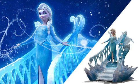 PRE - ORDER: Iron Studios Disney Frozen: Elsa Deluxe 1/10 Scale Statue - collectorzown