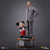 PRE-ORDER: Iron Studios Disney Walt Disney & Mickey Mouse Limited Edition 1/4 Scale Statue - collectorzown