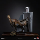 PRE - ORDER: Iron Studios Jurassic Park: Raptors at the Kitchen's Door 1/10 Art Scale Statue - collectorzown