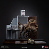 PRE - ORDER: Iron Studios Jurassic Park: Raptors at the Kitchen's Door 1/10 Art Scale Statue - collectorzown