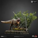 PRE-ORDER: Iron Studios Jurassic Park: T-Rex Breakout Set A Art Scale Statue - collectorzown