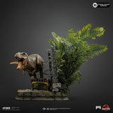 PRE-ORDER: Iron Studios Jurassic Park: T-Rex Breakout Set A Art Scale Statue - collectorzown