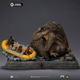 PRE - ORDER: Iron Studios Jurassic World: Rebirth T - Rex River Attack 1/20 Scale Art Scale Statue - collectorzown