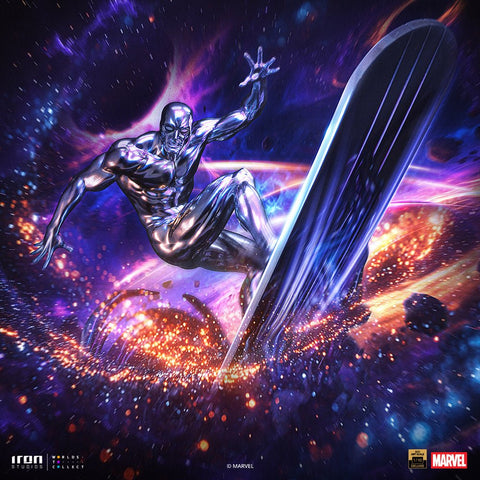 PRE - ORDER: Iron Studios Marvel Comics Silver Surfer BDS 1/10 Art Scale Deluxe Statue - collectorzown