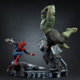 PRE-ORDER: Iron Studios Marvel Comics: Spider-Man vs Hulk 1/10 Scale Statue - collectorzown