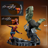 PRE-ORDER: Iron Studios Marvel Comics: Spider-Man vs Hulk 1/10 Scale Statue - collectorzown