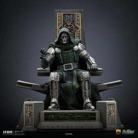 PRE-ORDER: Iron Studios Marvel Studios Avengers: Doomsday Doctor Doom on Throne 1/10 Art Scale Statue - collectorzown