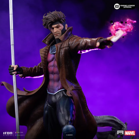 PRE-ORDER: Iron Studios Marvel X-Men: Gambit Unleashed Art Scale 1/10 Statue - collectorzown