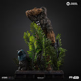 PRE - ORDER: Iron Studios Star Wars Chewbacca and Tokkat 1/10 Art Scale Statue - collectorzown