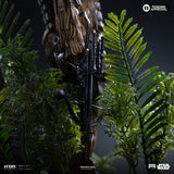 PRE - ORDER: Iron Studios Star Wars Chewbacca and Tokkat 1/10 Art Scale Statue - collectorzown