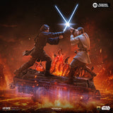 PRE - ORDER: Iron Studios Star Wars Episode III: Revenge of the Sith Anakin vs Obi - Wan Deluxe 1/10 Scale Statue - collectorzown
