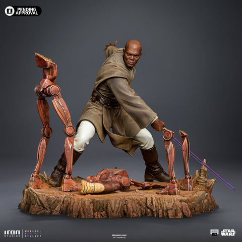 PRE - ORDER: Iron Studios Star Wars Mace Windu Art Scale 1/10 Statue - collectorzown