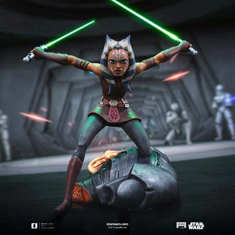 PRE - ORDER: Iron Studios Star Wars: The Clone Wars Ahsoka Tano Art Scale 1/10 Statue - collectorzown