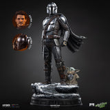 PRE - ORDER: Iron Studios Star Wars: The Mandalorian & Grogu Legacy Replica The Mandalorian and Grogu Legacy Replica 1/4 Scale Statue - collectorzown
