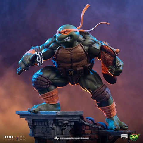 PRE - ORDER: Iron Studios Teenage Mutant Ninja Turtles Michelangelo Unleashed Art Scale 1/10 Statue - collectorzown