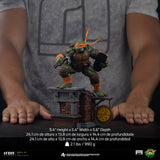 PRE - ORDER: Iron Studios Teenage Mutant Ninja Turtles Michelangelo Unleashed Art Scale 1/10 Statue - collectorzown