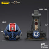 PRE - ORDER: Joytoy Warhammer 40K Ultramarines Lieutenant Titus MKX Helmet & Display Stand Prop Replica - collectorzown