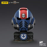 PRE - ORDER: Joytoy Warhammer 40K Ultramarines Lieutenant Titus MKX Helmet & Display Stand Prop Replica - collectorzown