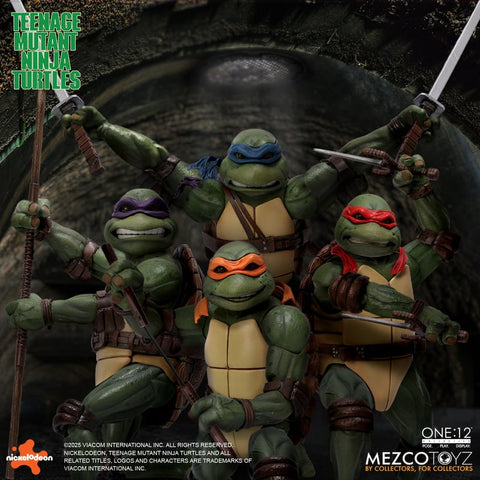 PRE - ORDER: Mezcotoyz Teenage Mutant Ninja Turtles (1990) One:12 Collective Action Figure Boxed Set - collectorzown