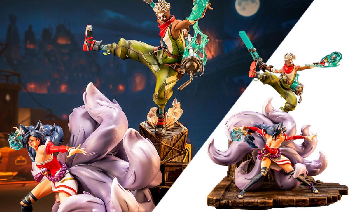 PRE-ORDER: PureArts League of Legends 2XKO: Ekko & Ahri 1:10 Scale Sta