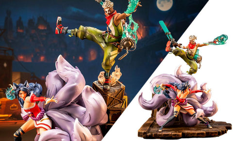 PRE - ORDER: PureArts League of Legends 2XKO: Ekko & Ahri 1:10 Scale Statue - collectorzown