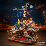 PRE - ORDER: PureArts League of Legends 2XKO: Jinx & Warwick 1:10 Scale Statue - collectorzown