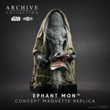 PRE - ORDER: Regal Robot Star Wars Archive Collection Ephant Mon Concept Maquette Replica Phil Tippett Limited Legacy Edition - collectorzown