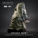 PRE - ORDER: Regal Robot Star Wars Archive Collection Ephant Mon Concept Maquette Replica Phil Tippett Limited Signature Edition - collectorzown