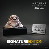 PRE - ORDER: Regal Robot Star Wars Archive Collection Jabba the Hut Bust Concept Maquette Replica Chris Walas Signature Edition - collectorzown
