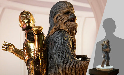 PRE-ORDER: Sidehsow Collectibles Star Wars: The Empire Strikes Back Chewbacca and C-3PO Premium Format Figure - collectorzown