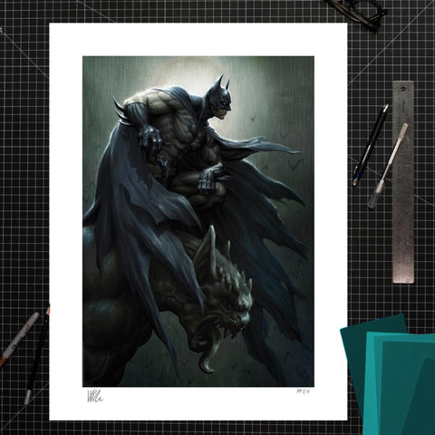 PRE - ORDER: Sideshow Collectibles DC Comics Batman Art Print by Kendrick Lim - Limited Edition of 147 - collectorzown