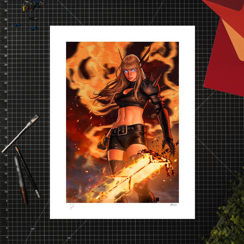PRE - ORDER: Sideshow Collectibles Marvel Comics: X - Men Magik (24" H x 16" W) Art Print by artist Ivan Talavera Limited Edition of 150 - collectorzown