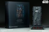 PRE - ORDER: Sideshow Collectibles Star Wars: Han Solo in Carbonite Sixth Scale Figure - collectorzown