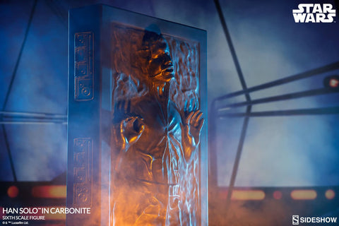PRE - ORDER: Sideshow Collectibles Star Wars: Han Solo in Carbonite Sixth Scale Figure - collectorzown