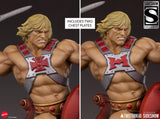 PRE-ORDER: Tweeterhead Masters of the Universe He-Man and Battle Cat Classic Deluxe Maquette